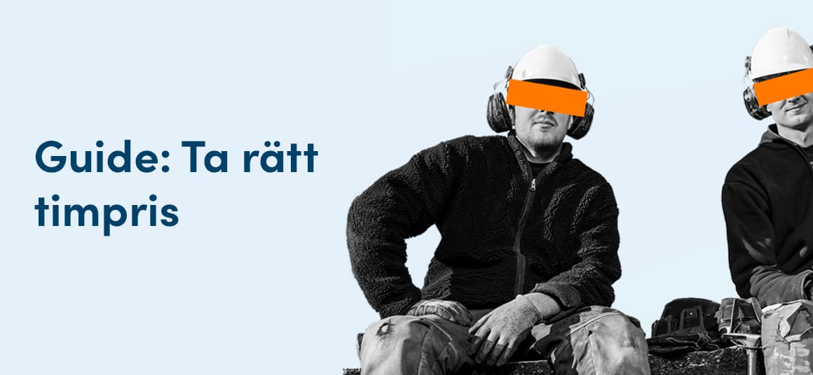 Bild på en snickare med förtäckta ögon av en orange ruta