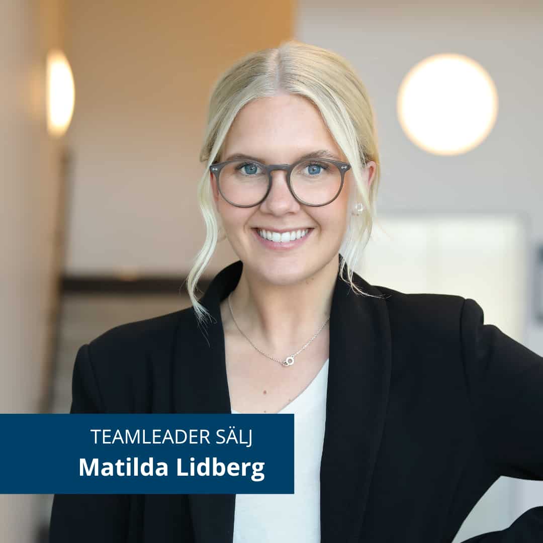 Matilda Lidberg, teamleader på säljavdelningen på Bygglet